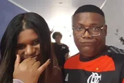 MC Marcinho e a filha, Mareé, posam para as redes sociais