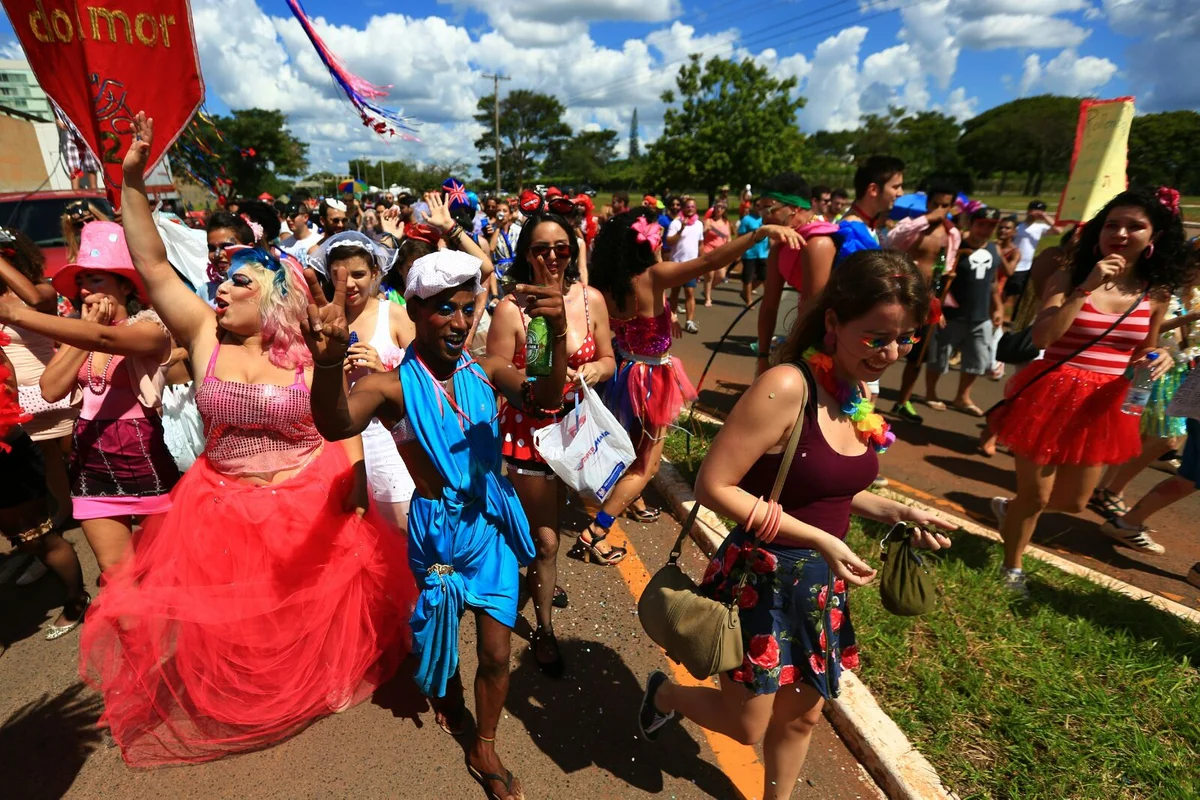 Foliões tomam as ruas de Brasília no segundo dia de carnaval - imagem 7 Foliões tomam as ruas de Brasília no segundo dia de carnaval - imagem 7