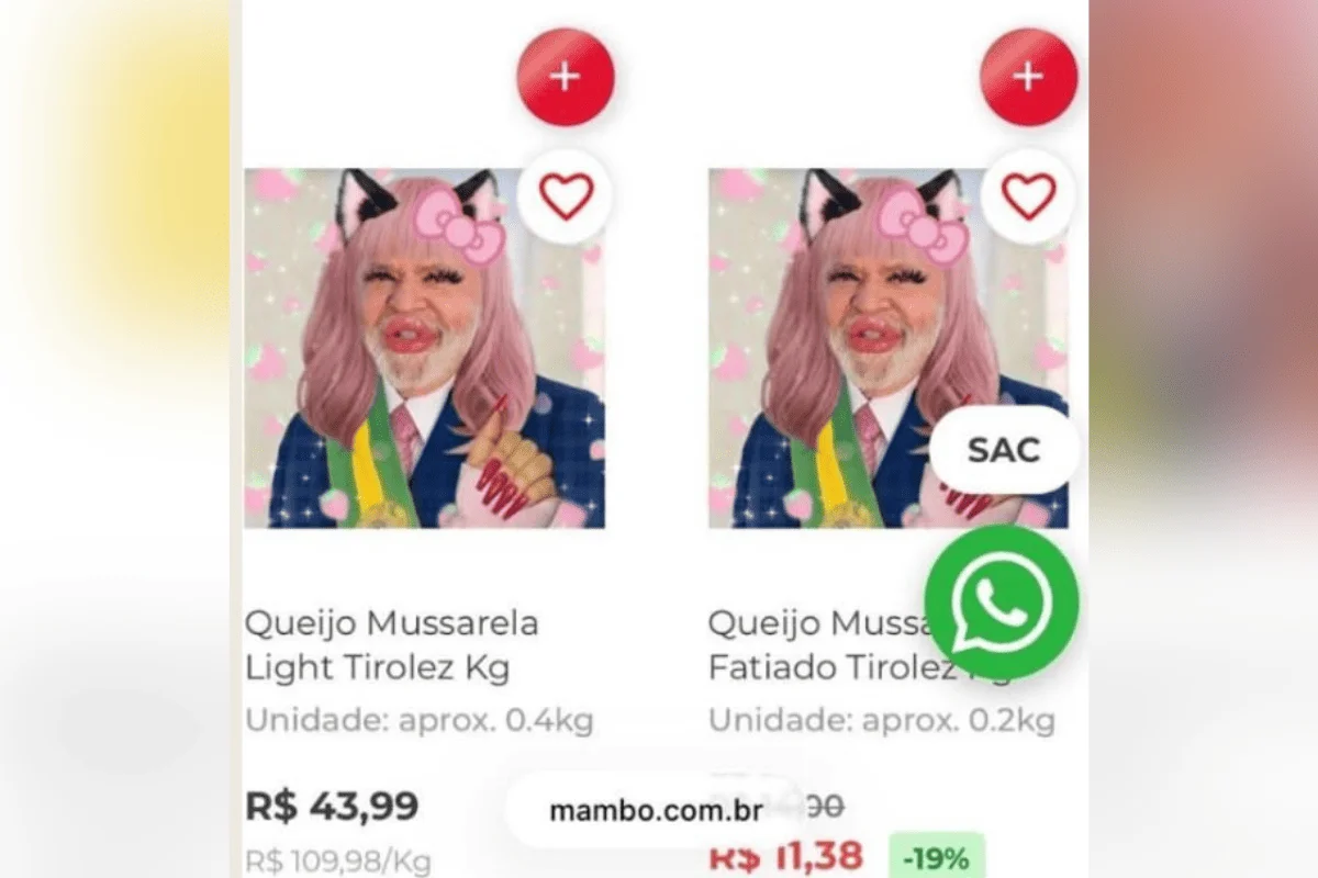 Ataque hacker faz site de supermercado exibir fotos de Lula com peruca - imagem 1 Ataque hacker faz site de supermercado exibir fotos de Lula com peruca - imagem 1