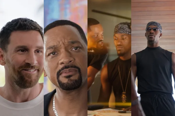 Montagem de Will Smith, Jimmy Butler e Messi - Metrópoles