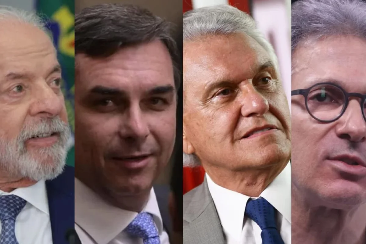 BTG/Nexus: Lula lidera 1º turno e empata com Flávio e Caiado no 2º