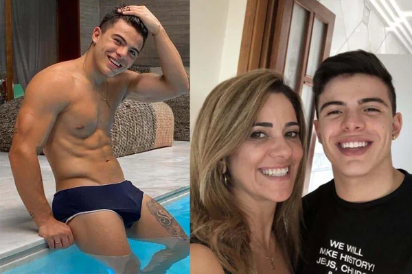Thomaz Costa e a mãe, Luciana