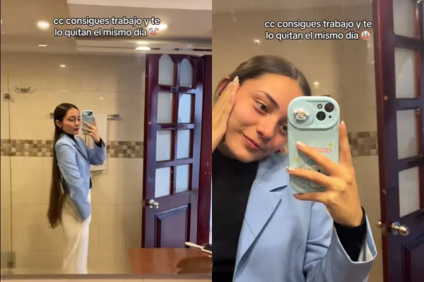 print do vídeo da jovem faz piada com demissão após 4h contratada
