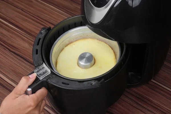 pudim feito na air fryer