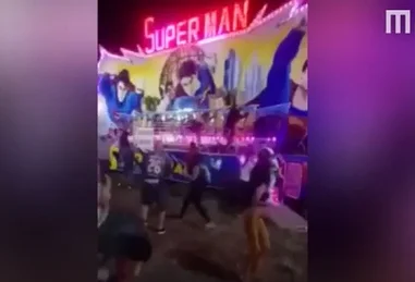 Brinquedo Superman, onde acidente matou jovem em Itu (SP)