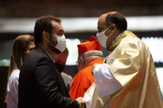 Claudio Castro, governador do Rio, e Padre Omar Raposo, reitor do Cristo Redentor Claudio Castro, governador do Rio, e Padre Omar Raposo, reitor do Cristo Redentor