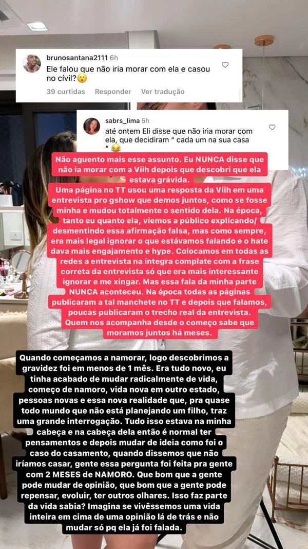 Eliezer se revolta com bolão por término com Viih Tube e solta o verbo Eliezer se revolta com bolão por término com Viih Tube e solta o verbo