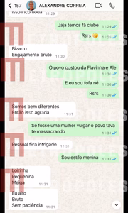 Conversa entre Alexandre Correa e Flavinha Cheirosa