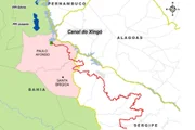 Área que será beneficiada com o Canal de Xingó Área que será beneficiada com o Canal de Xingó