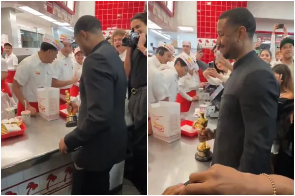 Michael B. Jordan pede fast food após vitória do Oscar