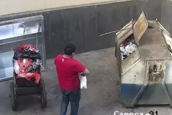 Pai joga recém-nascido na lata do lixo, mas um milagre acontece