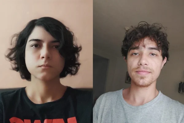 Foto de Karina e Laercio que foram diagnosticados com fenilcetonúria pelo teste do pezinho - Metrópoles