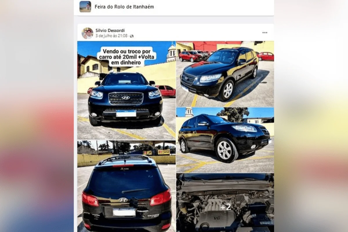 Print de anúncio do carro de Silvio Dessordi Print de anúncio do carro de Silvio Dessordi