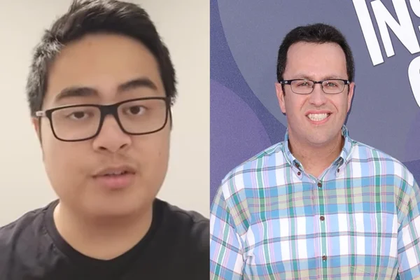 Jovem perde 8kg em 30 dias ao testar dieta criada por pedófilo famoso. Na foto Frian Frias e Jared Fogle