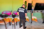 A vítima foi atingida na perna por um disparo de arma de fogo 