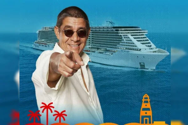 Zeca Pagodinho, quem diria, foi parar num cruzeiro em alto-mar