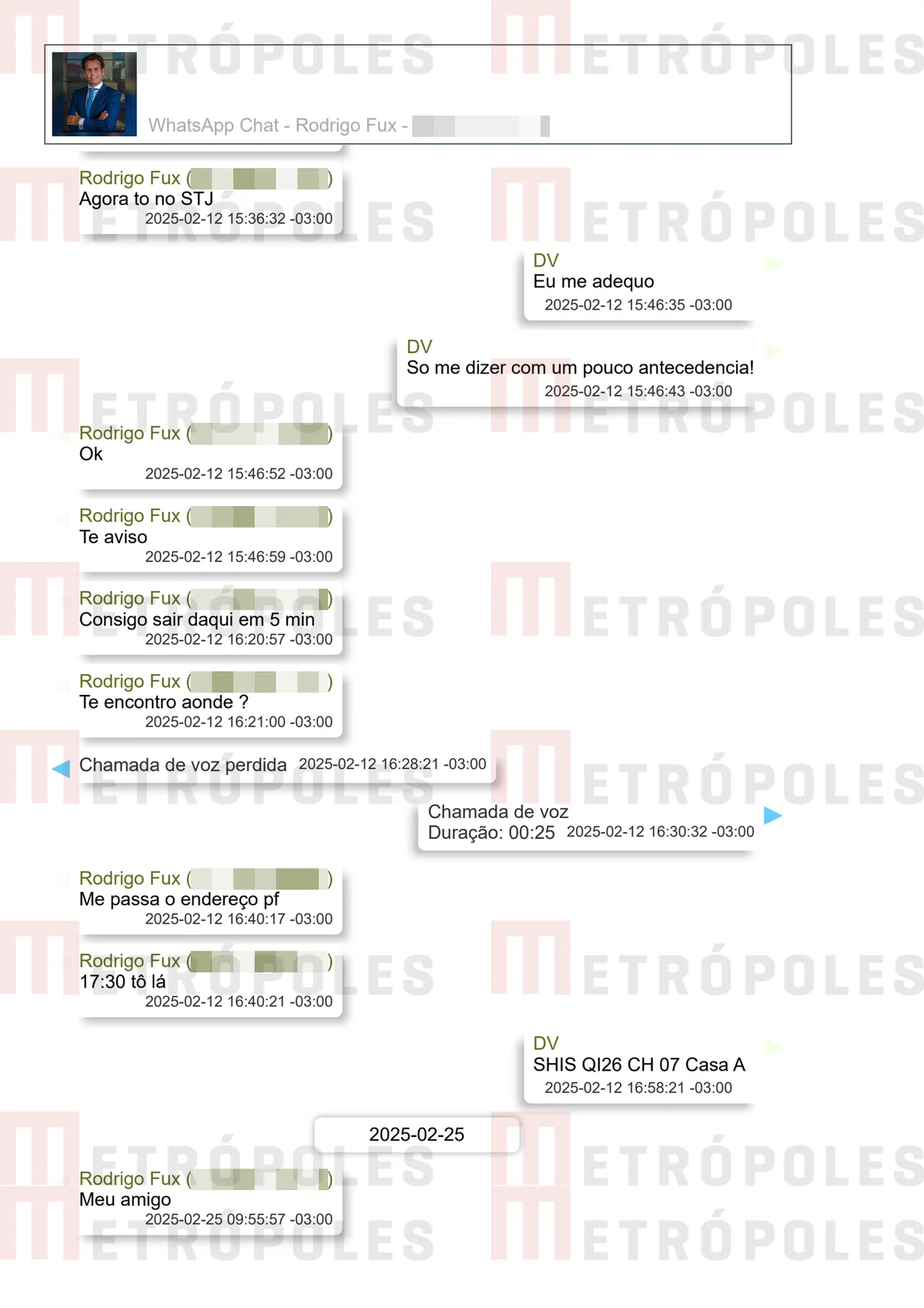 Filho de Fux ofereceu tapete vermelho a Vorcaro; veja prints das conversas - imagem 13 Filho de Fux ofereceu tapete vermelho a Vorcaro; veja prints das conversas - imagem 13