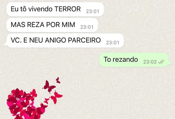 Reprodução de mensagem de Paulo Gustavo - Metrópoles