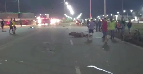 print de vídeo acidente