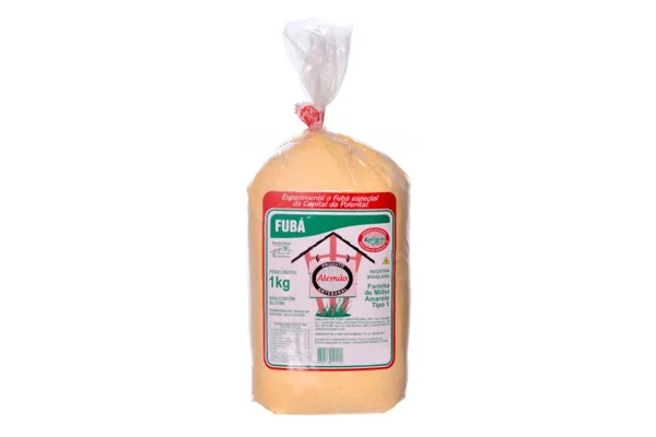 Produto Fubá Milho Alemão Artesanal 1kg apreendido pela Anvisa. Metrópoles