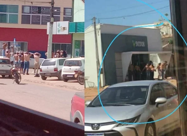 Bandidos usaram "escudo humano" em assalto a bancos
