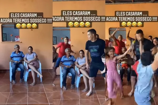 família viraliza perdendo sossego para filhos e netos