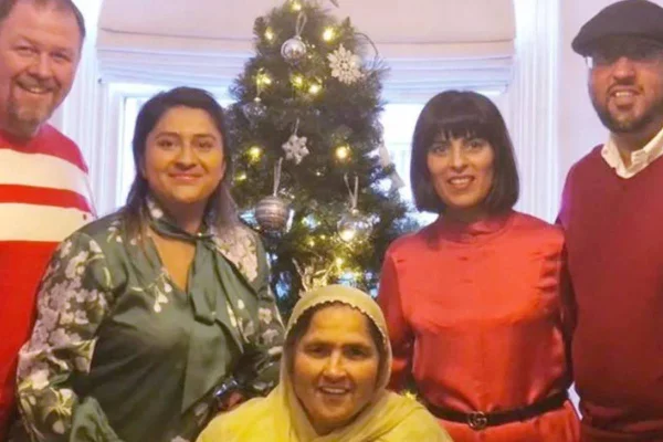 joginder kaur e família