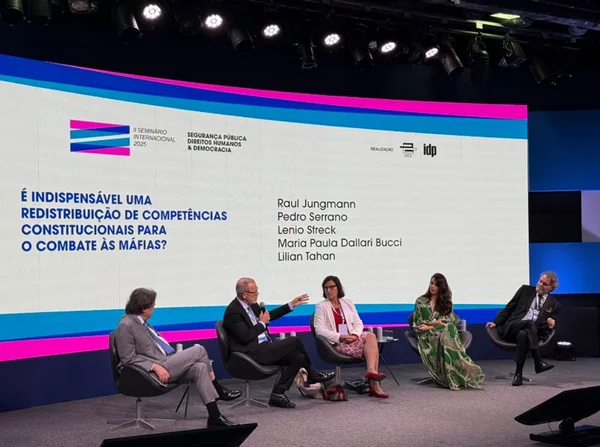 Foto colorida do Seminário Internacional de Segurança Pública