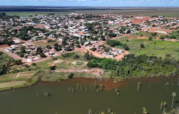 Foto colorida de vista aérea de Boa Esperança do Norte no Mato Grosso - Metrópoles
