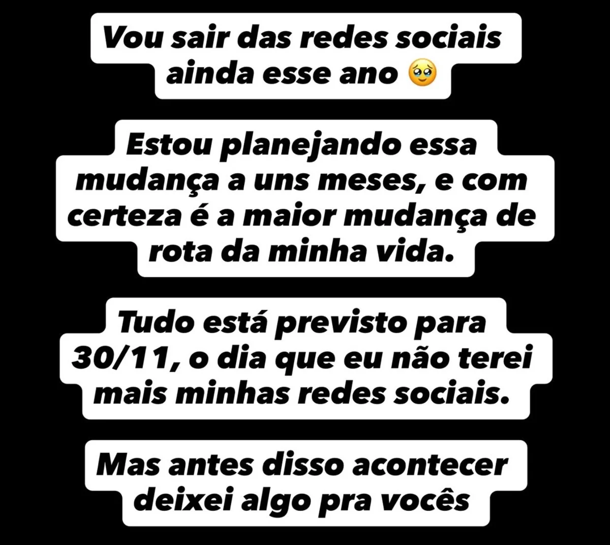 Viih Tube revelou o motivo de desistir da vida na web Viih Tube revelou o motivo de desistir da vida na web