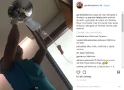 O apresentador compartilhou a situação no Instagram, mas tranquilizou os fãs: "Coisas da vida"