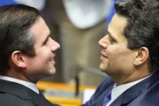 Davi Alcolumbre e Hugo Motta