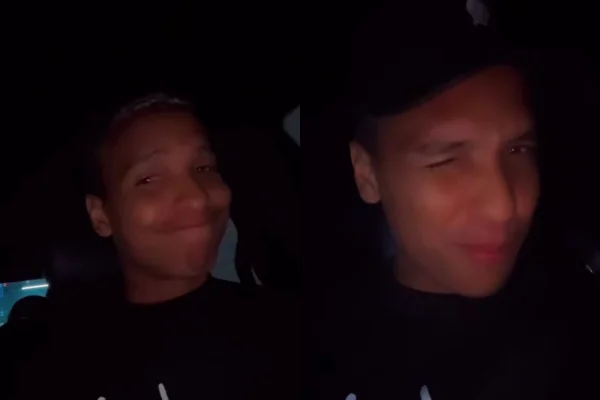 Foto colorida de Deyverson provocando denilson - mETRÓPOLES