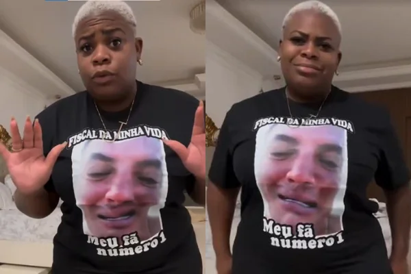 Montagem com prints coloridos de um vídeo de Jojo Todynho - Metrópoles