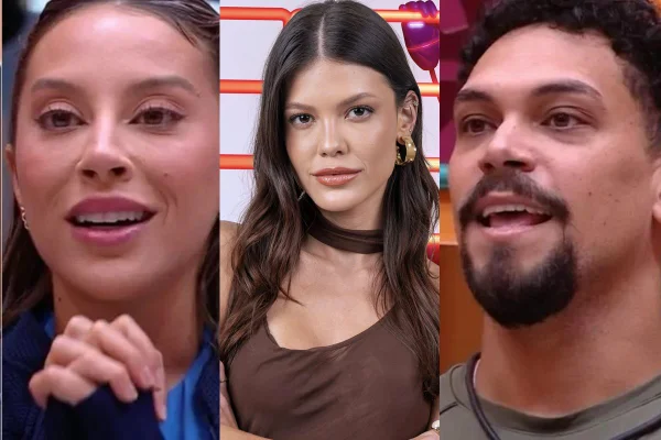 Montagem com fotos de Renata, Vinícius e Vitória Strada - Metrópoles