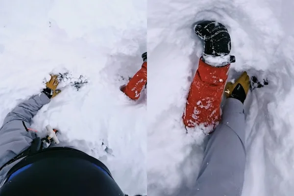Homem salva esquiador de avalanche após braço surgir “do nada” na neve