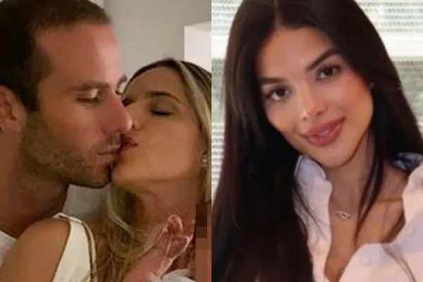 Leonardo Jancu, a empresária Caroline Baccaro e Giulia Falcão