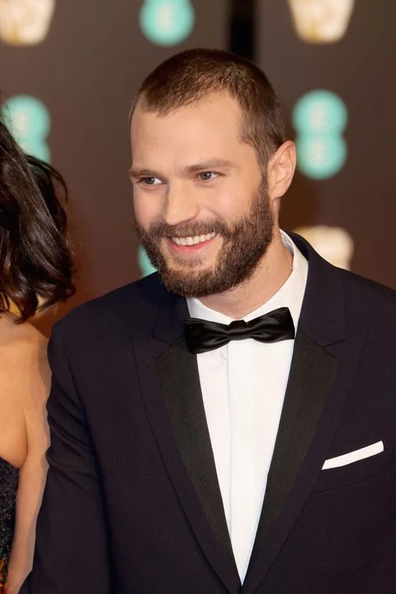 Jamie Dornan no 70º BAFTA, em fevereiro de 2017 Jamie Dornan no 70º BAFTA, em fevereiro de 2017