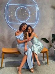 As apresentadoras Patrícia e Paloma Poeta As apresentadoras Patrícia e Paloma Poeta
