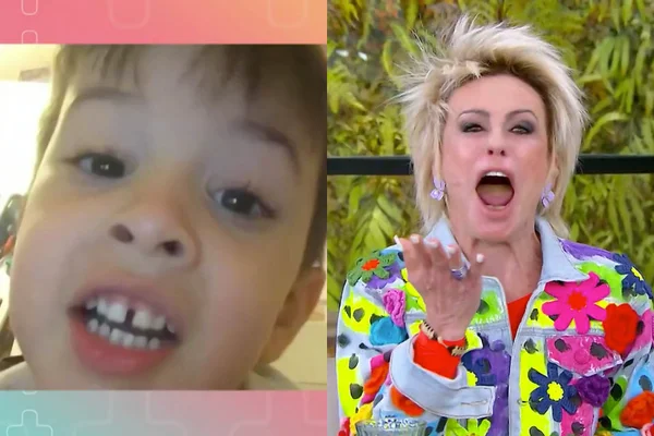 Ana Maria Braga manda beijo para fã mirim