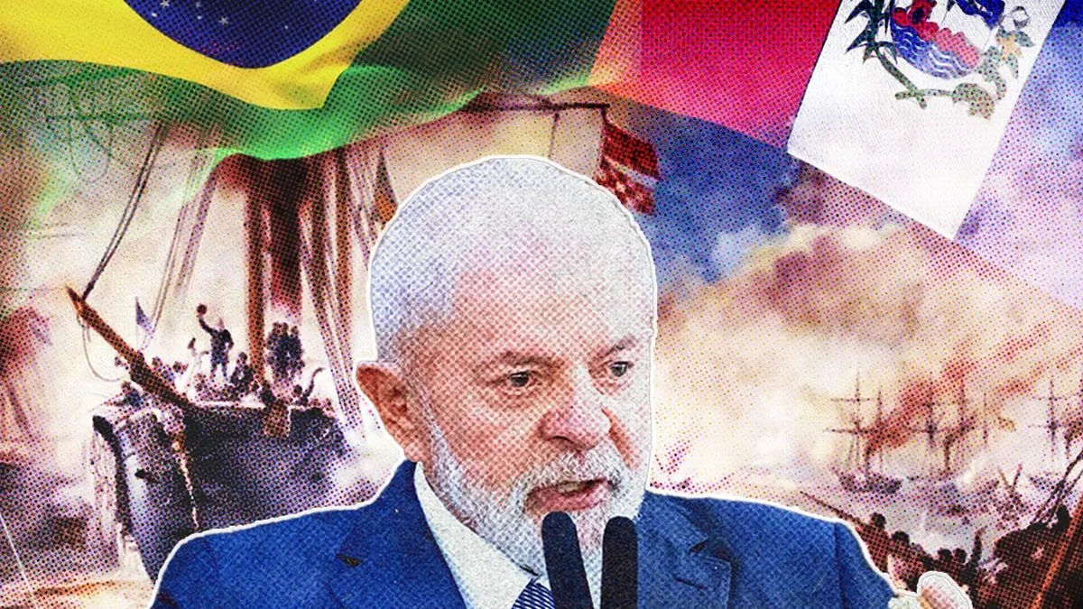 Presidente Lula e autoridades paraguaias em contexto da crise diplomática sobre a Guerra da Tríplice Aliança