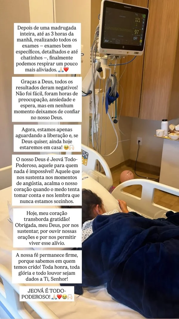 Dayanne Bezerra detalha internação da filha após susto: “Angústia” - destaque galeria Dayanne Bezerra detalha internação da filha após susto: “Angústia” - destaque galeria