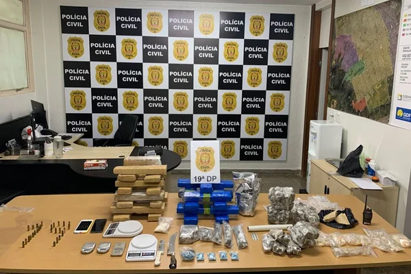 Sargento da Marinha é preso em quitinete que funcionava como laboratório de drogas no DF