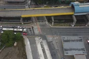 Trecho de obra do BRT que liga ao ABC, na zona sul de SP Trecho de obra do BRT que liga ao ABC, na zona sul de SP