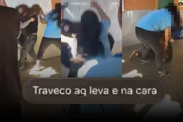 Aluna publica vídeo agredindo colega trans: “Traveco leva na cara”