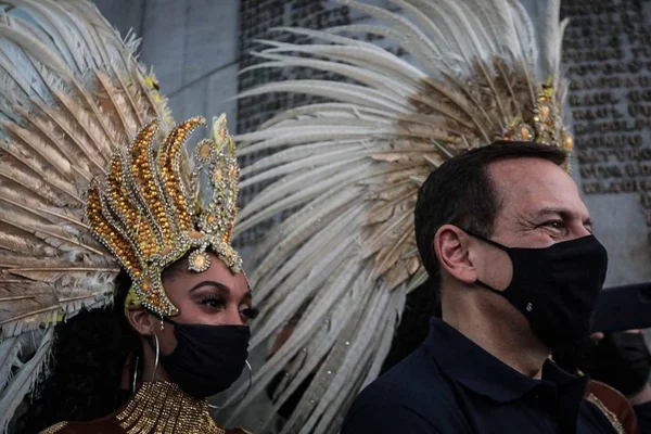 João Doria participa de evento político na sede da ABI no Rio.
