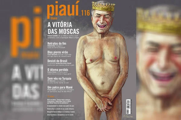 Revista “Piauí” coloca Temer como o “rei nu” na capa
