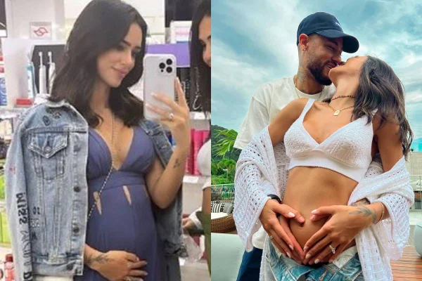 Grávida de Neymar, Bruna Biancardi exibe barriguinha nas redes