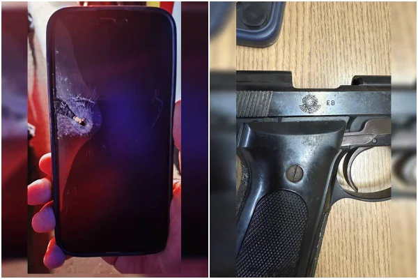 Arma do Exército e iPhone baleado em treta gay é apreendido pela PMDF