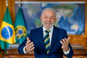 Presidente da República, Luiz Inácio Lula da Silva, durante Pronunciamento à nação, no Palácio do Planalto